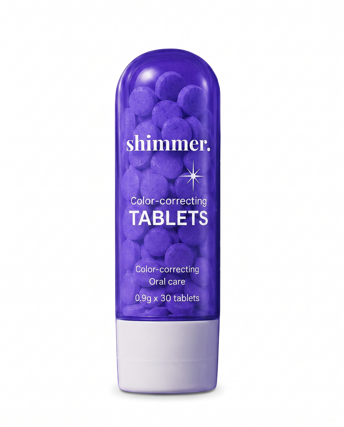 Shimmer Color-Correcting Teeth Whitening Tablets — 30 tablets