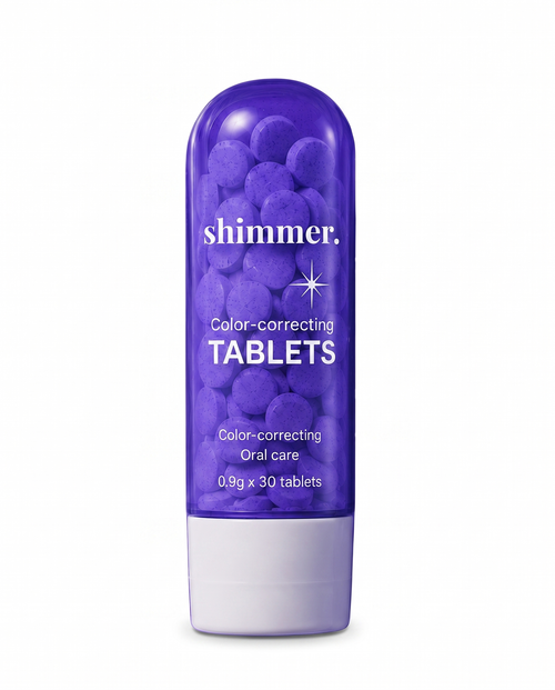 Shimmer Color-Correcting Teeth Whitening Tablets — 30 tablets